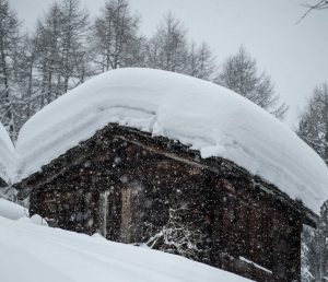 thick snow on roof