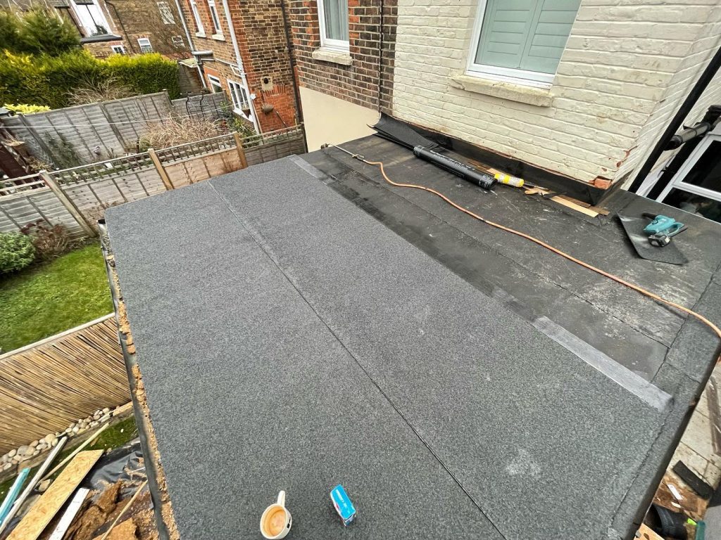 Flat roof install