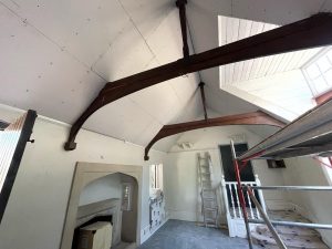 rafters plasterboard internal